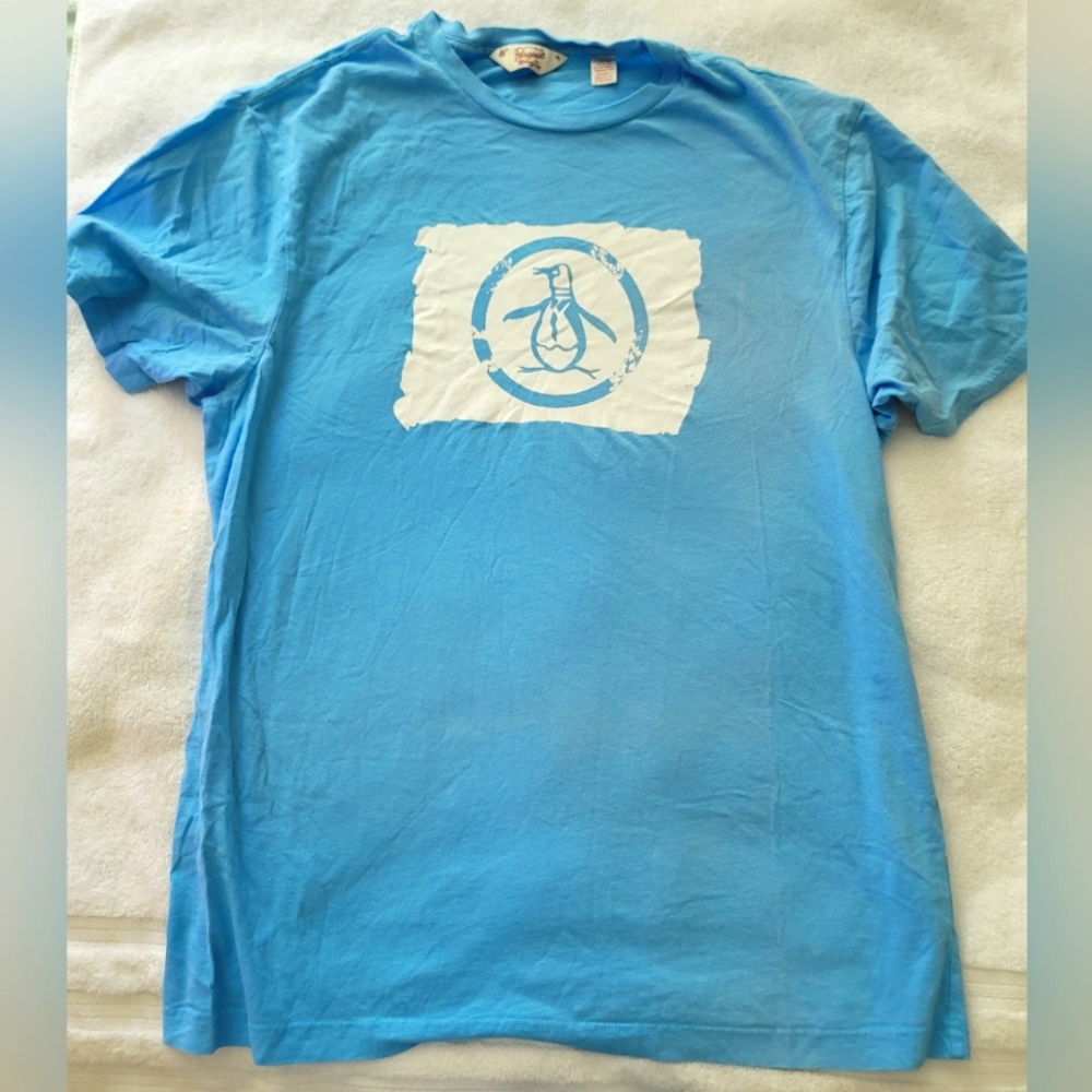 Men's Blue Original Penguin T-Shirt